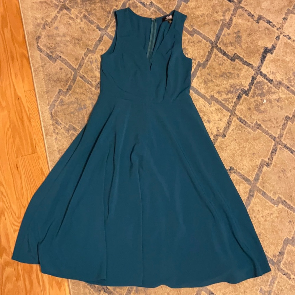 Lulus teal midi dress size Medium